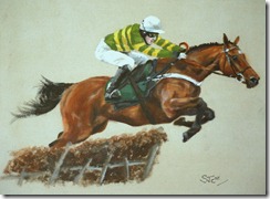 Sarah Clegg - 'Binocular' - oil on paper 2008sm