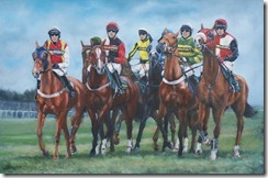 Sarah Clegg 'Under Orders' - oil on canvas 20x30in 2009sm